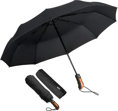 Produktbild von Regenschirm Damen Herren Sturmfest Windsicher XL Automatik 140 km/h 10 Edelstahl