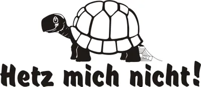 Produktbild von KFZ-Aufkleber- Hetz mich nicht, Spruch