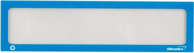 Produktbild von Infotasche Recycling Überschrift A4quer/A3hoch B312xH60mm blau
