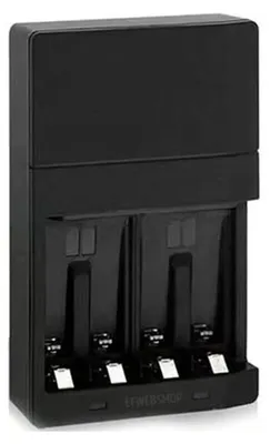 Produktbild von Wiederaufladbares Batterieladegerät 2 AA + 2 AAA mit LED-Anzeigen und Überlastsc