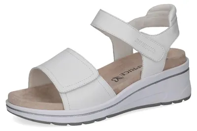 Produktbild von Caprice Damen Keilsandale aus Leder, Weiß (WHITE NAPPA), 42
