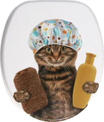 Obrázek produktu pro SANILO® WC sedátko s mechanismem Soft-Close Sprcha Cat