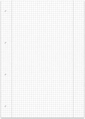 Produktbild von Staufen® green 608572028 Collegeblock LIN28 - A4, 80 Blatt, 60 g/qm, kariert mit Rand