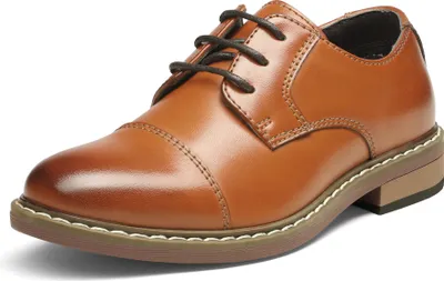 Produktbild von Bruno Marc Schnürhalbschuhe Jungen Anzugschuhe Derby Oxford Hochzeit Party Schuhe BRAUN SBOX211K Größe 33.5 (EUR)
