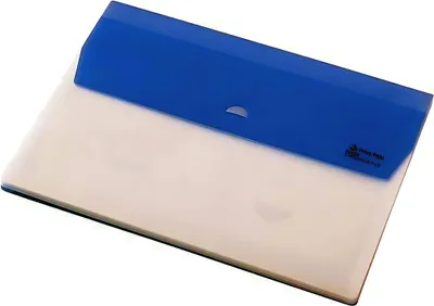 Produktbild von Dokumentenhülle mit 5 Fächern A4 PP mit Verschluß blau