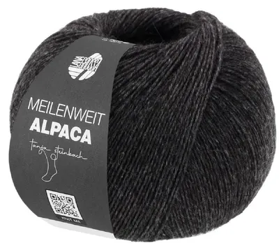 Produktbild von Lana Grossa - Meilenweit 100g Alpaca 2028 graphitgrau