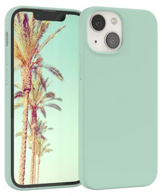 Produktbild von EAZY CASE Silikonhülle für Apple iPhone 13 Mini Silikon Backcover Schutz in Grün