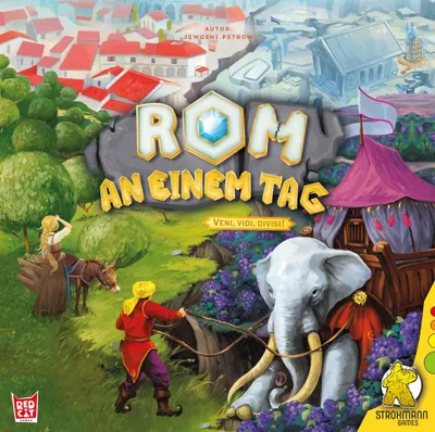 Produktbild von Rom an einem Tag – Strategisches Plättchenlegespiel mit Erweiterung