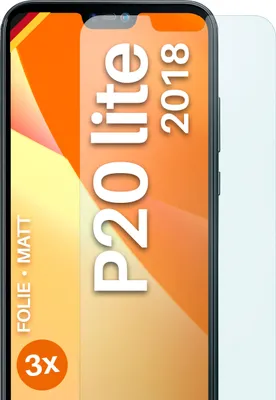 Produktbild von moex® 3x Schutzfolie kompatibel mit Huawei P20 Lite - Displayschutzfolie Anti Reflex Folie, Matt