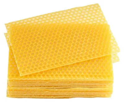 Bienenwachsplatten, 30 Stück, natürliche Honigwabenplatten, 14x10x8 cm