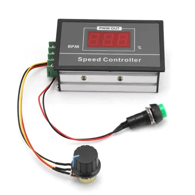 Image de Régulateur de vitesse moteur PWM-DC - DC 6-60V (12V, 24V, 36V, 48V) 30A Interrupteur start-stop