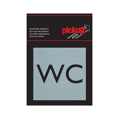 Image de Route Alu Picto 80x80 mm Toilette