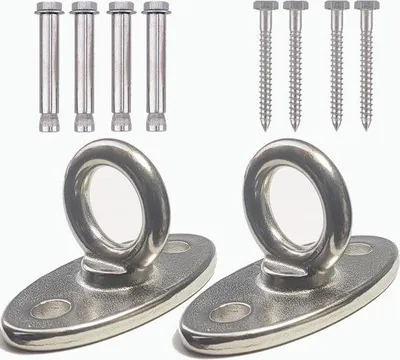 Produktbild von Hängestuhlhaken Edelstahl 2-teilig