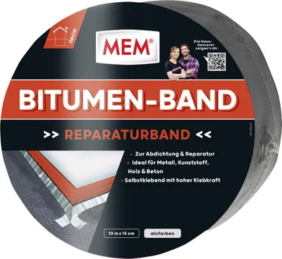 Produktbild von MEM Bitumen-Band 10 m x 15 cm alu