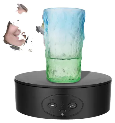 Obrázek produktu pro Elektrický gramofon, otáčení o 360 stupňů, regulace rychlosti, černý