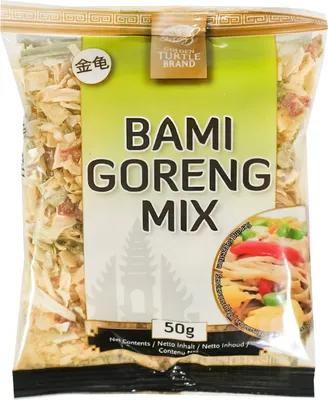 Produktbild von GOLDEN TURTLE Würzmischung mit Gemüse für Bami Goreng 50g | Bami Goreng Mix für Gebratene Nudeln