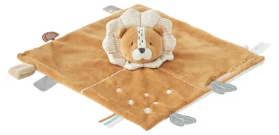 Imagen del producto de Noukie's - Manta de peluche para niños - Manta de peluche de tejido Veloudoux - Babou, el león