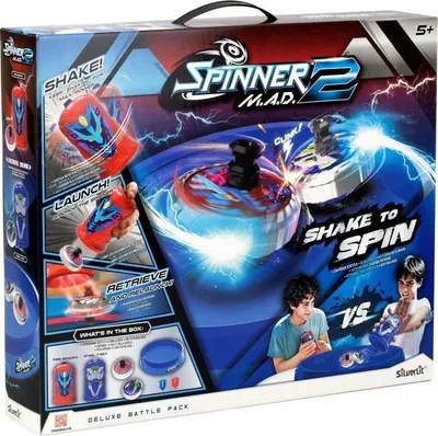 Produktbild von Spinner Mad 2 Deluxe Pack, 2 Kreisel, 1 Arena, Shake2Spin, Ab 5 Jahren
