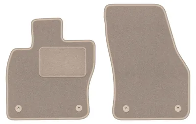 Image de Tapis avant en moquette pour Seat Ateca 2016- (crossover) – 2 pièces, beiges, sur mesure – Wielganizator LUX