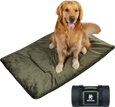 Immagine prodotto di Cuccia per cani in velluto spesso - Taglie grande e media - Viaggi, campeggio, attività all'aperto