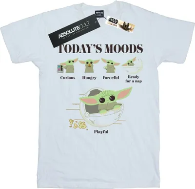 Produktbild von Star Wars - "The Mandalorian The Child Moods" T-Shirt für Herren BI47180 (5XL) (Weiß)