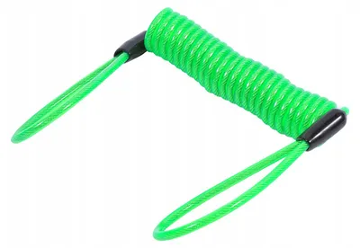 Produktbild von Erinnerungskabel Disc Lock Spiralkabel für Motorrad Fahrrad Grün