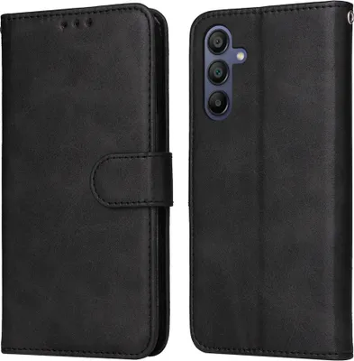 Produktbild von Mobigear Wallet  Samsung Galaxy A16 Hülle Klapphülle Geldbörse - Schwarz