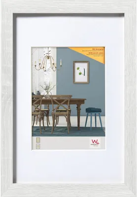 Produktbild von Walther, EFX080W, Fiorito Holzrahmen Kunstglas, 60x80 cm, weiss