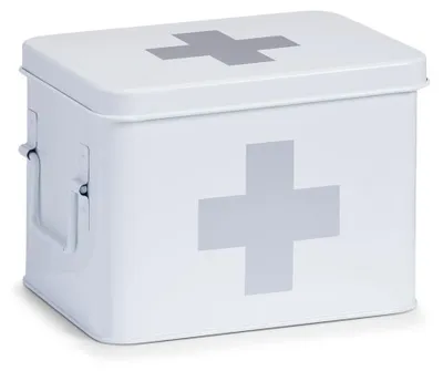 Produktbild von Zeller Medizin-Box, Metall, weiß 21,5x16x16