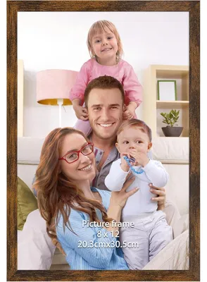 Produktbild von Bilderrahmen 20x30 cm Braun Kunststoff Wand- oder Tischaufsteller