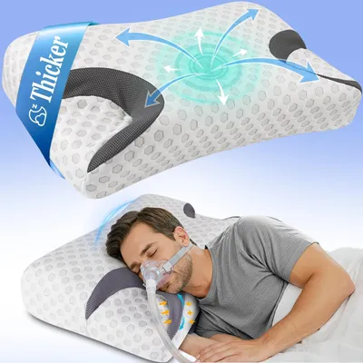 Produktbild von Orthopädisches Nackenstützkissen - ergonomisches Kissen - 64 x 38 x 10,5 cm