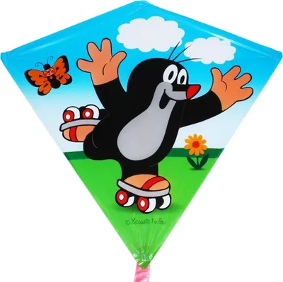 Produktbild von TEDDIES Fliegender Drache Maulwurf auf Schlittschuhen 68x73cm
