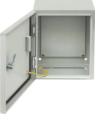Obrázok produktu pre Elektrická rozvodná skrinka – krytie IP50-IP55 – 25x15x30 cm – odnímateľná montážna doska – bezpečnostný zámok – uzemňovacie skrutky