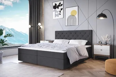 Zdjęcie produktu dla Łóżko kontynentalne LIMIT3 – stabilność, komfort i nowoczesny design - materiał Manila - 180x200cm