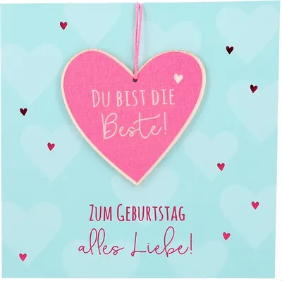 Produktbild von Depesche Klappkarte mit Anhänger - Du bist die Beste
