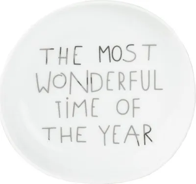 Produktbild von Räder Weihnachtsschälchen The most wonderful time D.10,5cm, H.2cm
