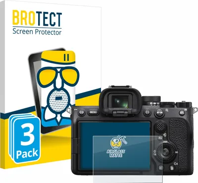 Produktbild von 3x BROTECT Entspiegelungs Schutzglas für Sony Alpha 7 IV Schutzfolie Panzer Folie Glas Display Schutz matt