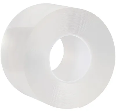 Produktbild von Doppelseitiges Nano-Klebeband Transparent (5m x 50mm): Starke 110g/cm² Haltekraft, Wiederverwendbar, spurlos ablösbar
