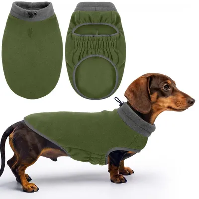 Produktbild von Hundepullover Fleece Weste Grün XS