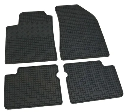 Gummifußmatten Set 4-teilig für Fiat Bravo 2 198 (2007-2014), schwarz
