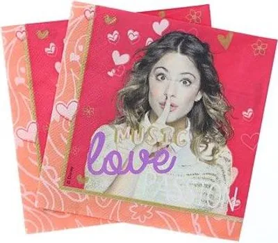 Image de Violetta Servietten 33x33 cm 20 St...