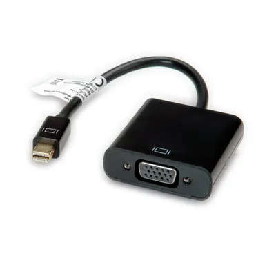Produktbild von VALUE Mini DisplayPort-VGA Adapter, Mini DP ST - VGA BU, Aktiv