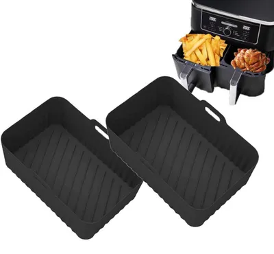 Obrázok produktu pre Silikónové formy do fritézy, 2 kusy, vhodné pre fritézy Ninja s objemom 7-9,5 litra