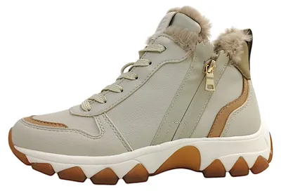 Produktbild von Bagatt Yuki Damenschuhe Schnürstiefel Beige Freizeit
