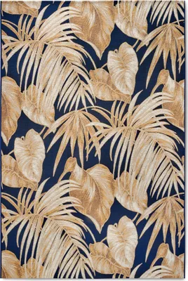 Zdjęcie produktu dla Dywan do salonu 120x180cm, płasko tkany w liście, zewnętrzno wewnętrzny