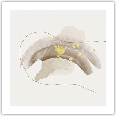 Produktbild von Poster - Poster ohne Rahmen - Braun Abstraktion Gold - 50x50 cm - Wand Bild - Wanddeko - Wandbilder - Kunstposter - Wandposter - Bilder - Kunstdruck - Wanddekoration - Wandbild - P2XAC50x50-4910