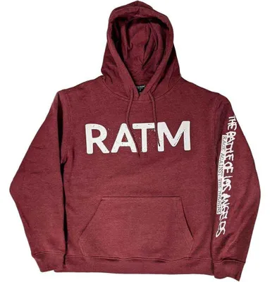 Obrázek produktu pro Rage Against The Machine Battle 99 (Back Print) Maroon Red L Mikina