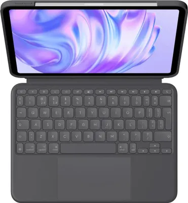 Produktbild von Logitech Combo Touch - Tastatur und Foliohülle - mit Trackpad - hinterleuchtet - Apple Smart connector - QWERTY - GB - Graphite - für Apple 11-inch iPad Pro (M4)