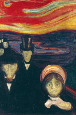 Obrázek produktu pro Edvard Munch umělecký obraz - Strach, 1894 (180 x 120 cm)