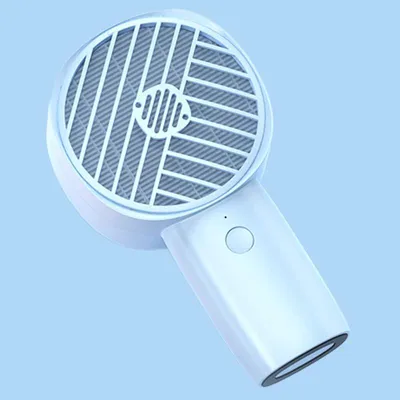 Obrázok produktu pre Prenosný mini ventilátor s HEPA filtrom, výdrž batérie 10 hodín, nabíjateľný cez USB, modrej farby